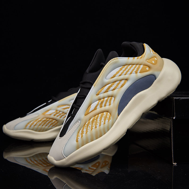 Vintage Skeleton Shoes Glow-in-the-dark Trend Couple Daddy Shoes Sports Wholesale Fashion Shoes