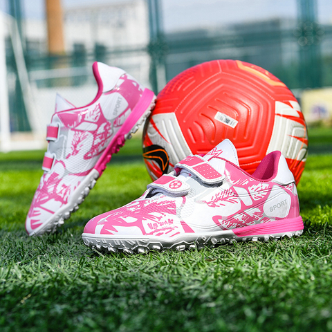 New Magic Buckle Children's Football Shoes