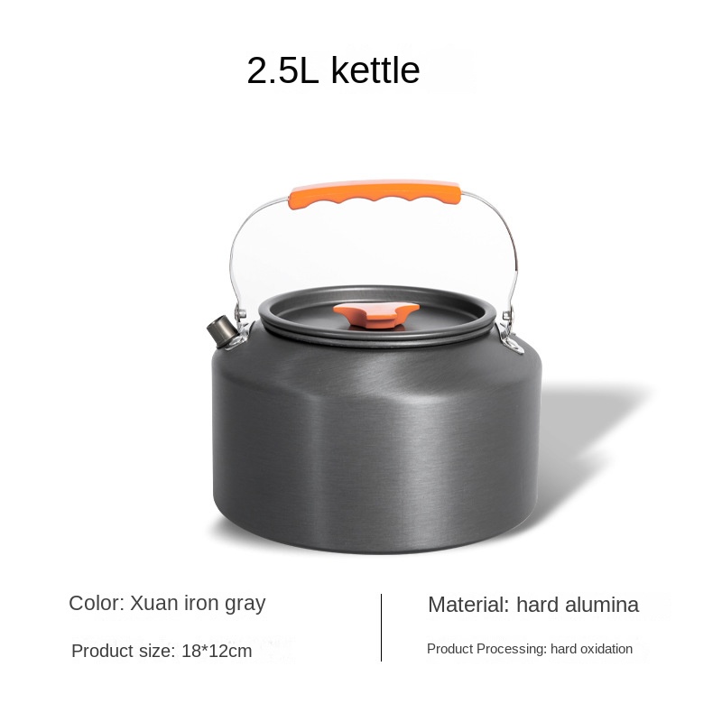 Outdoor Camping Coffee Pot Teapot Mountain Fishing Picnic Kettle