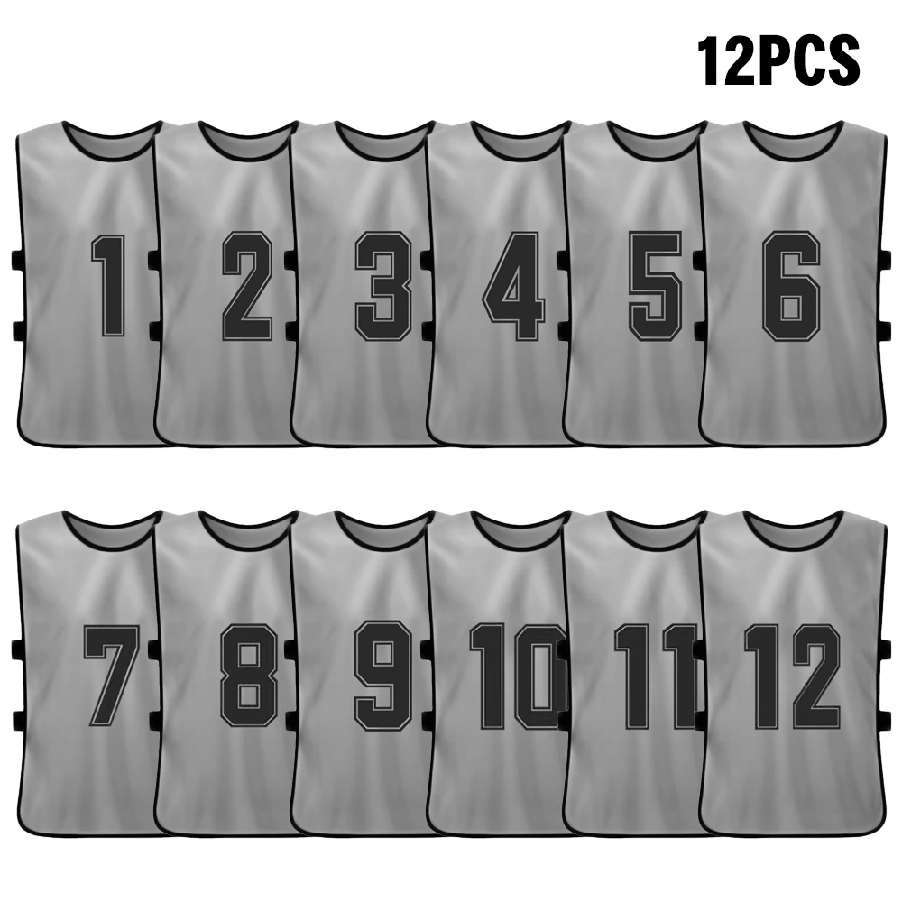 Adults Soccer Pinnies 2 Colors Quick Drying Football Team Jerseys Youth Sports Soccer Team Training Practice Sports Vest