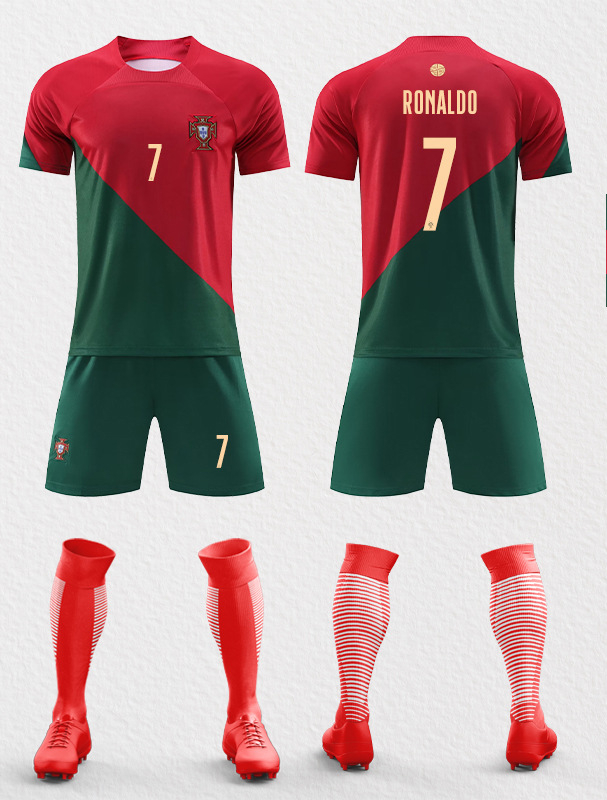 2022 Qatar Cup World Argentina Brazil France Germany Portugal National Team Jersey Football Kit Seth