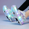 Kids LED Usb Charging Roller Shoes Glowing Light Up Luminous Sneakers with Wheels Kids Rollers Skate Shoes for Boy Girls
