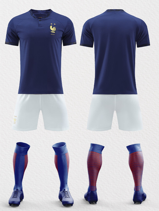 2022 Qatar Cup World Argentina Brazil France Germany Portugal National Team Jersey Football Kit Seth