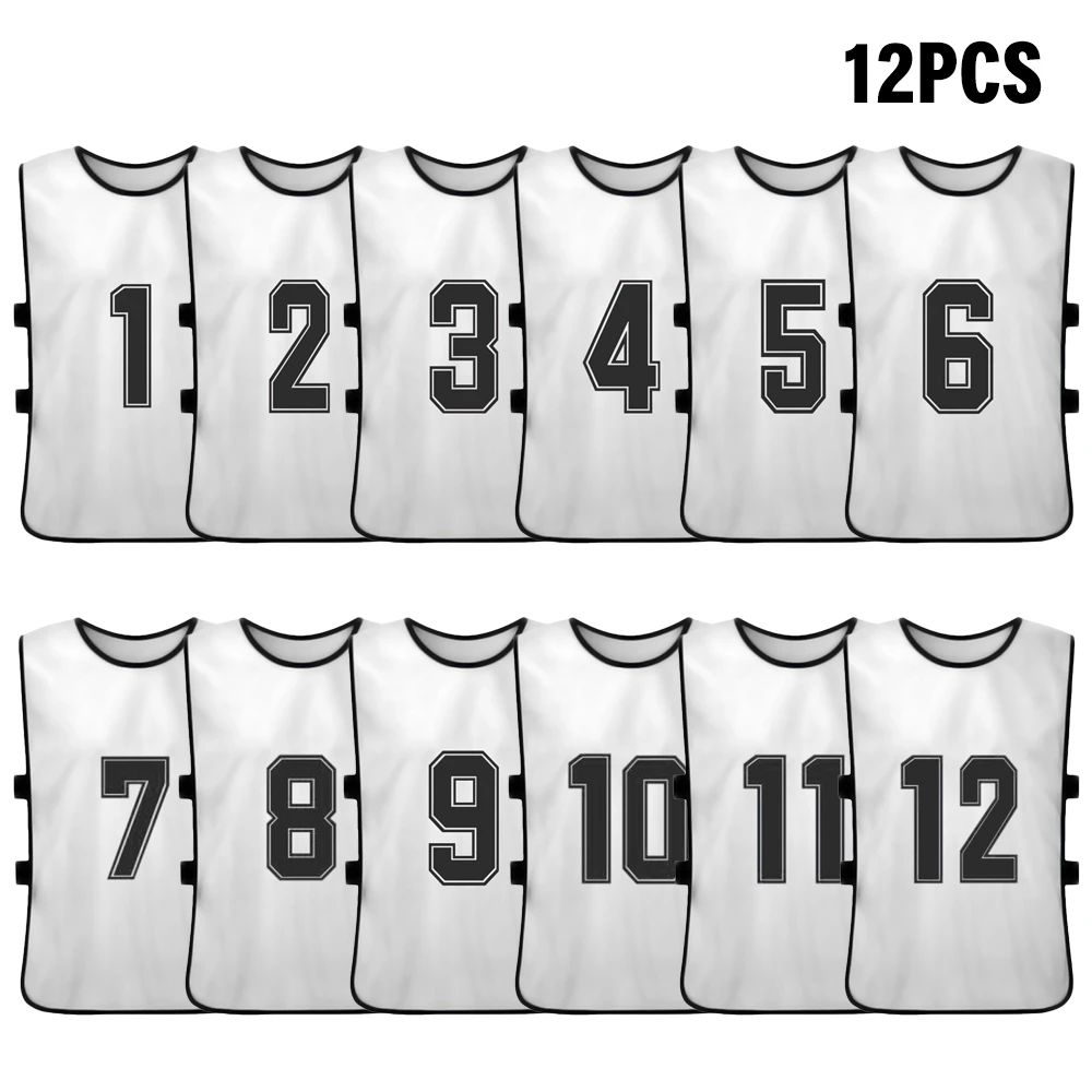 Adults Soccer Pinnies 2 Colors Quick Drying Football Team Jerseys Youth Sports Soccer Team Training Practice Sports Vest