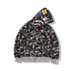 2023 Tide Camouflage Shark Hoodie Casual Thin Hooded Coat for Men And Women