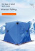 Outdoor Thickened Multi-person Ice Fishing Tent Winter Fishing Tent Portable Automatic Warm Cotton Tent