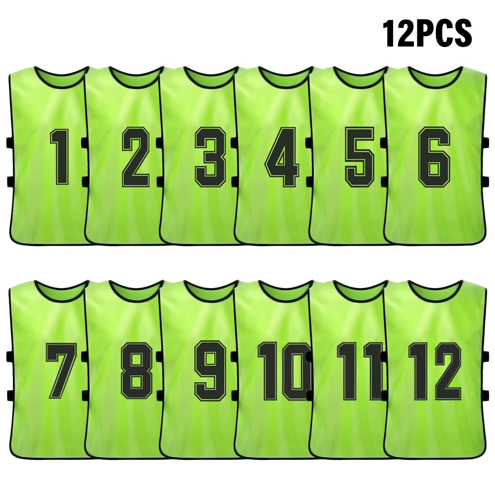Adults Soccer Pinnies 2 Colors Quick Drying Football Team Jerseys Youth Sports Soccer Team Training Practice Sports Vest