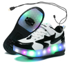 Kids LED Usb Charging Roller Shoes Glowing Light Up Luminous Sneakers with Wheels Kids Rollers Skate Shoes for Boy Girls
