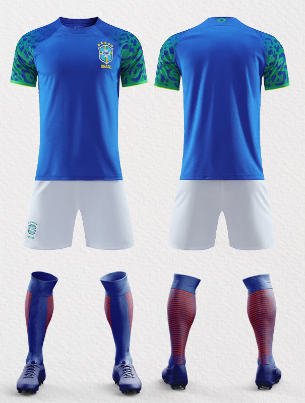 2022 Qatar Cup World Argentina Brazil France Germany Portugal National Team Jersey Football Kit Seth