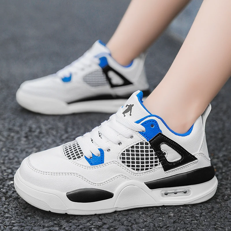 Children White Sneakers Casual Shoes for Boys Leather Comfortable High Quality Running Sports Kids Girls Flat Shoes Boy Shoes