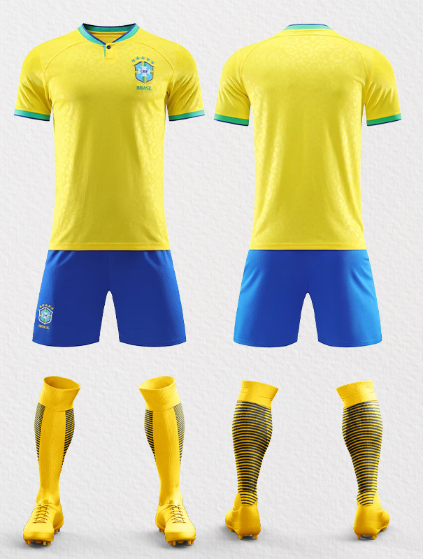 2022 Qatar Cup World Argentina Brazil France Germany Portugal National Team Jersey Football Kit Seth
