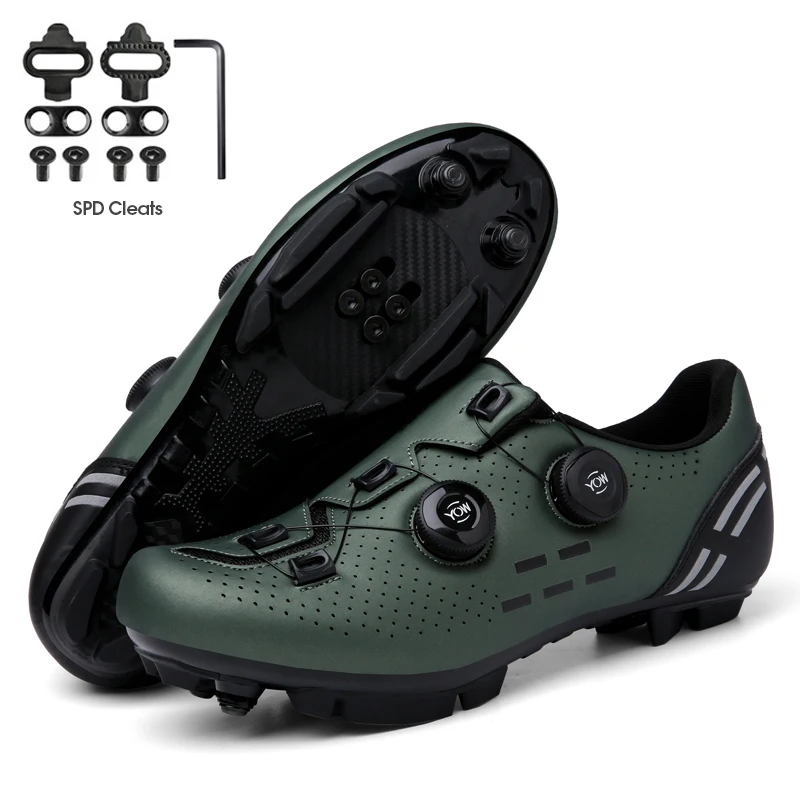2023 Cycling Sneaker Mtb with Cleats Men Carbon Sports Speed Bike Shoes Women Mountain Racing Flat SPD Road Cycling Footwear