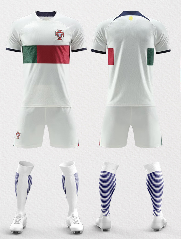 2022 Qatar Cup World Argentina Brazil France Germany Portugal National Team Jersey Football Kit Seth