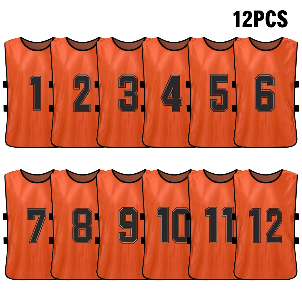 Adults Soccer Pinnies 2 Colors Quick Drying Football Team Jerseys Youth Sports Soccer Team Training Practice Sports Vest