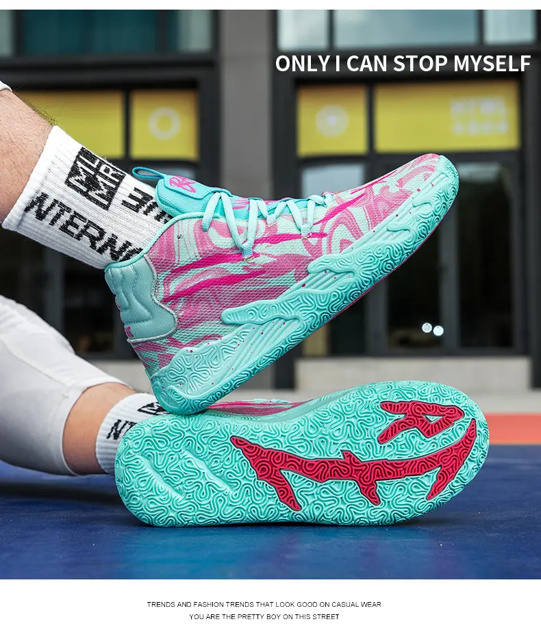 2025 High Quality Mens Basketball Sneakers High-top UltraLight Training Sports Shoes Breathable Cushion Basketball Shoes