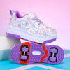 New Four-wheel Freestyle Shoes for Children And Girls Skate Shoes with Breathable Mesh Upper, Featuring Wheels