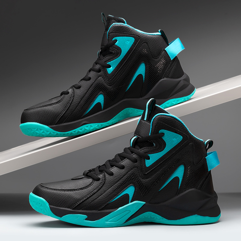 High-top Shock-absorbing Basketball Shoes And Outdoor Anti-slip Sports Shoes