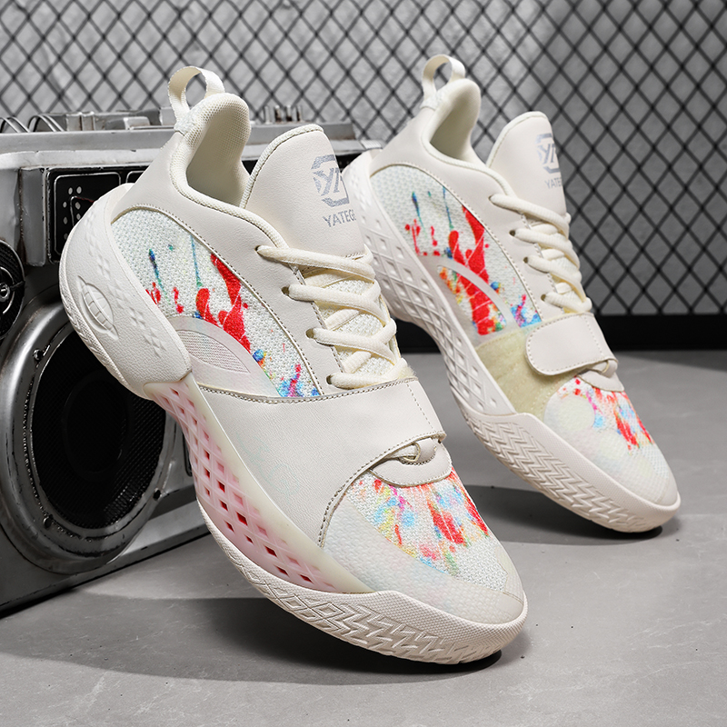 Basketball Shoes for Men And Women Lightweight Shock-absorbing Slip-resistant Durable Wear-resistant Breathable with Mesh Surface And Suitable for Students' Sports Activities