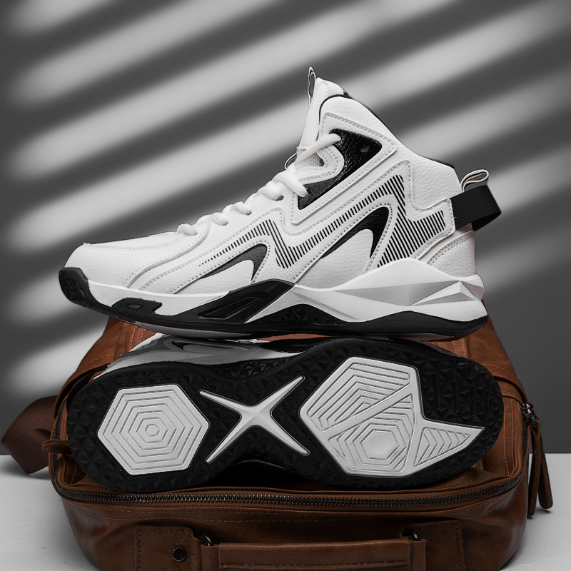 High-top Shock-absorbing Basketball Shoes And Outdoor Anti-slip Sports Shoes