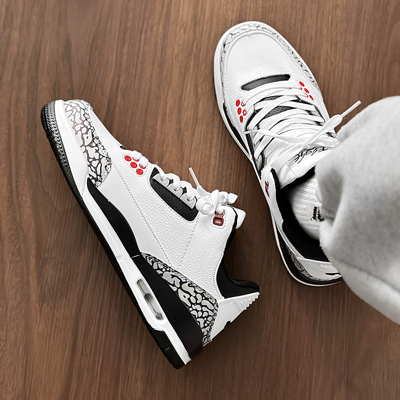 2026 New Design Graffiti Air Cushion Sportive Casual Trend Shoes - Couple Style Basketball Shoes - Men's Version