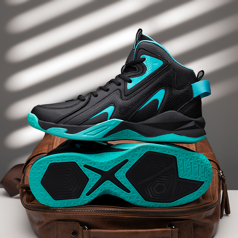 High-top Shock-absorbing Basketball Shoes And Outdoor Anti-slip Sports Shoes