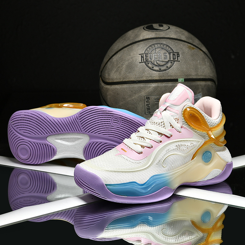 2026 New Winter-Spring Men's Shoes - Basketball Shoes for Teenagers, Practical Shock Absorption, Breathable, Durable, Anti-Slip, Sports Shoes for Students