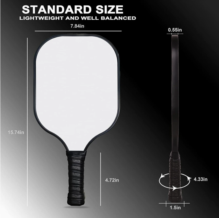 Ultra-lightweight Fiberglass Pickleball Racket Fiberglass Sports Offensive Training Outdoor Pickleball Racket Student Racket