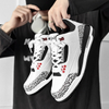 2026 New Design Graffiti Air Cushion Sportive Casual Trend Shoes - Couple Style Basketball Shoes - Men's Version
