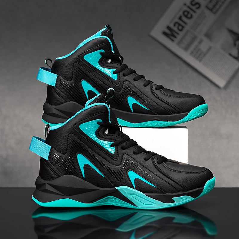 High-top Shock-absorbing Basketball Shoes And Outdoor Anti-slip Sports Shoes