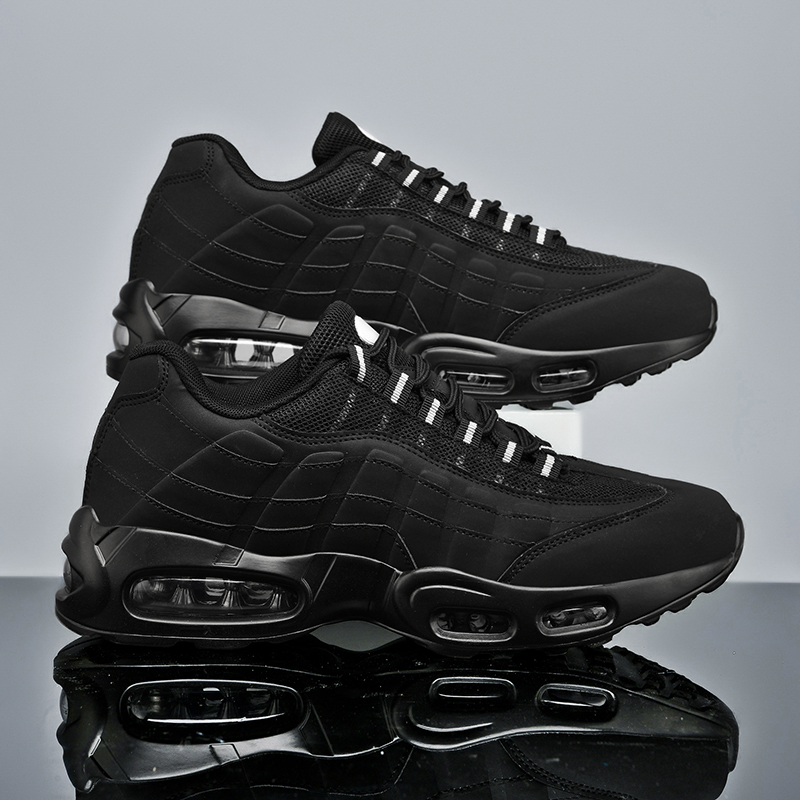 Fashionable Breathable Men's Sport Shoes Couple Style Air-Cushioned Versatile Trendy Casual Shoes Comfortable Low Top round Toe